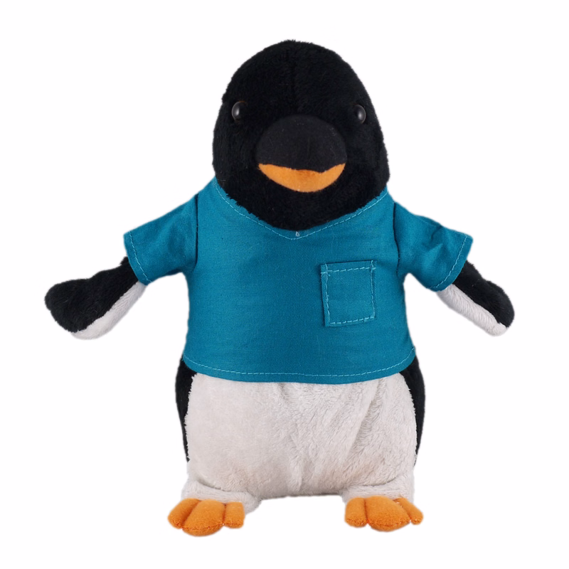 Soft Plush Stuffed Penguin wearing a Scrub Shirt