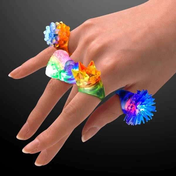 Assorted Soft light-up Rings 1