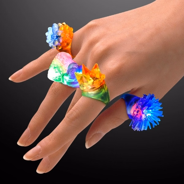 Assorted Soft light-up Rings