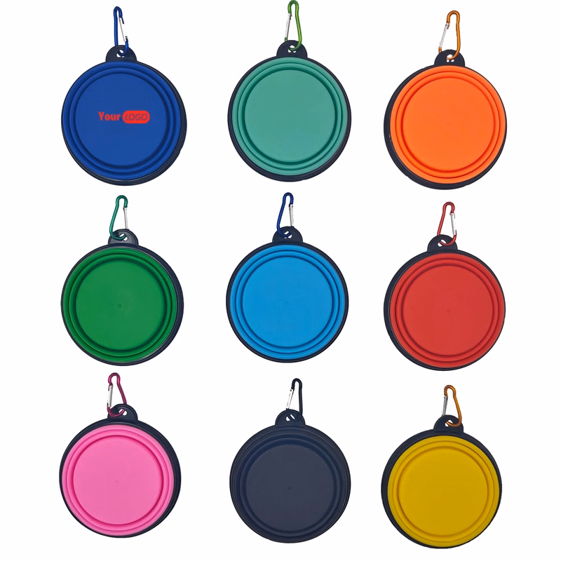 12oz Foldable Pet Bowl with Carabiner