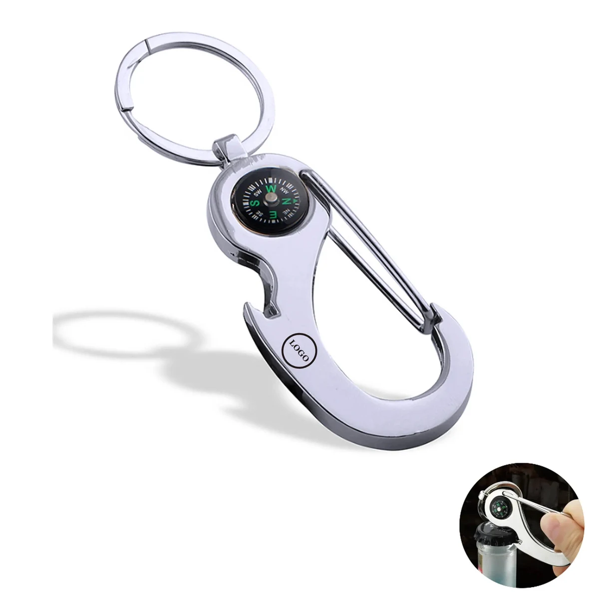 Multifunction Compass Key Chains Bottle Opener 1
