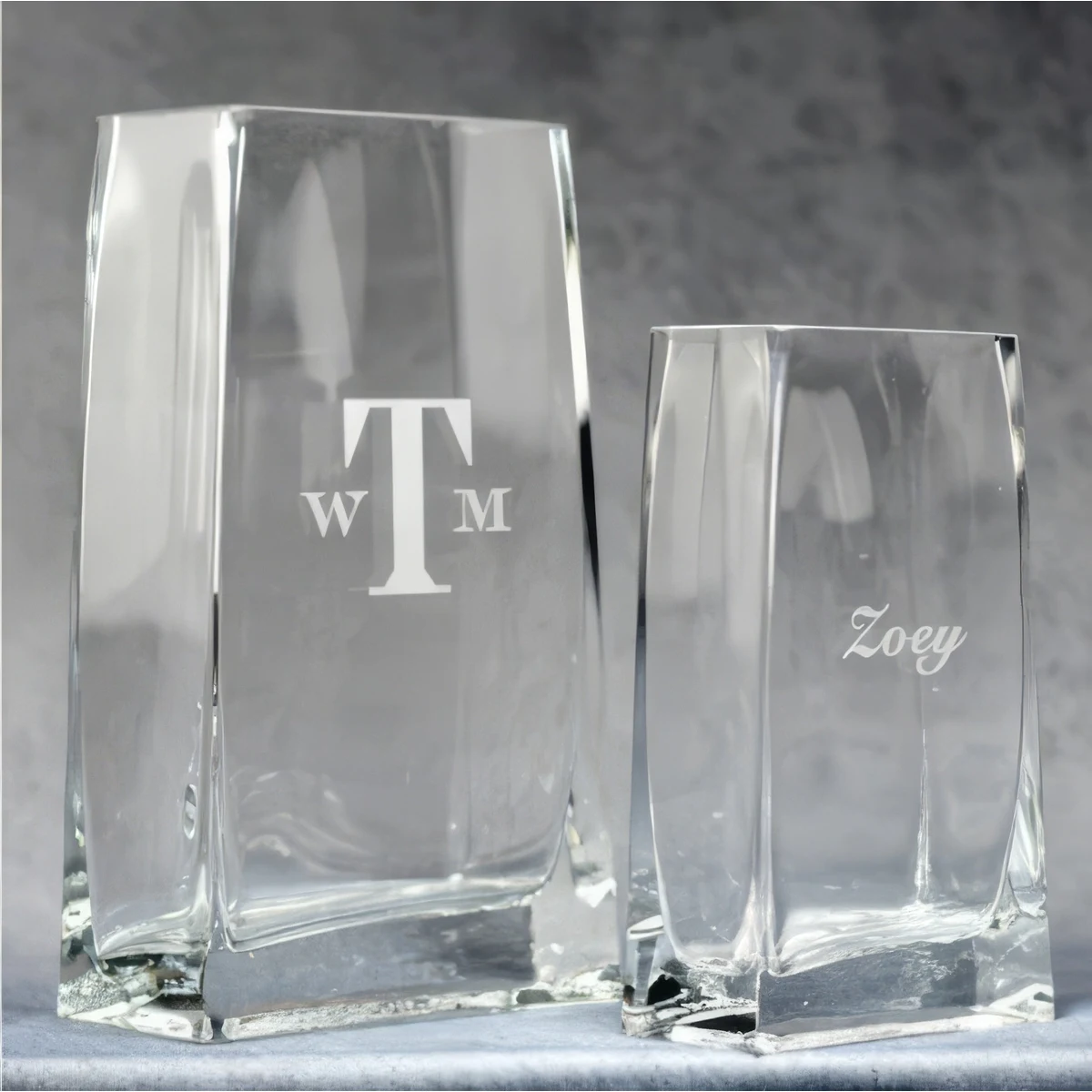 Crystal Rectangle Vase 1