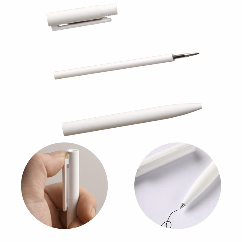 Pure White Click Pen