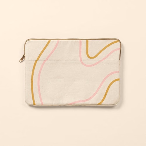 CONTINUED LAPTOP SLEEVES - NATURAL CANVAS - SMALL 13"