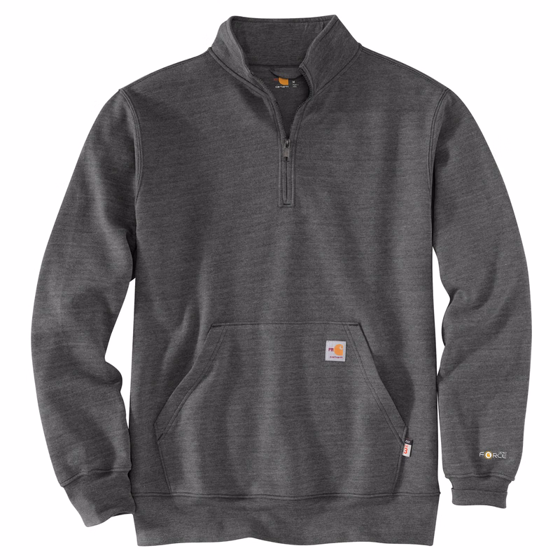Carhartt Mens FR Force Marquette 1/4 Zip Sweatshirt