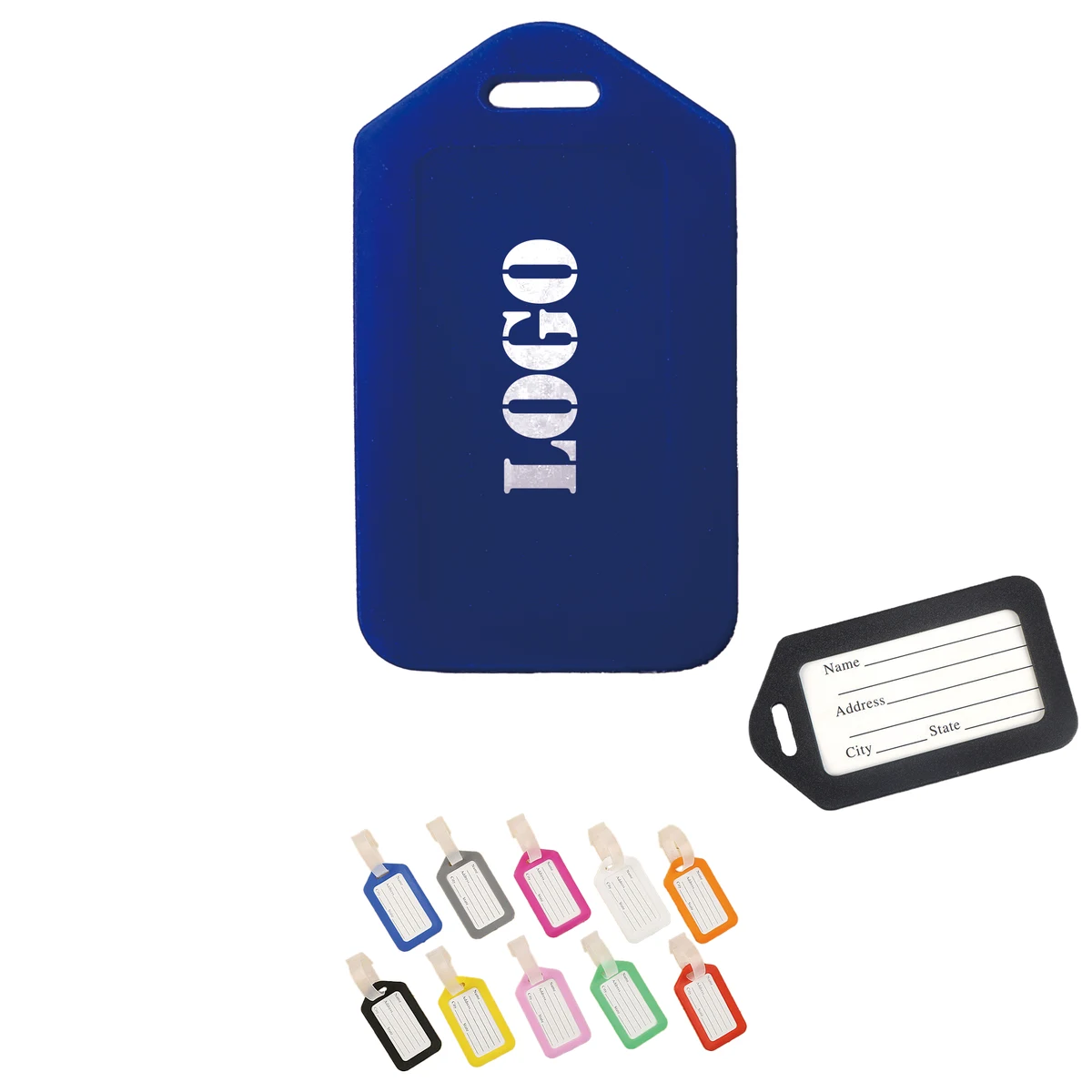 Rigid Plastic Luggage Tag Holders 1