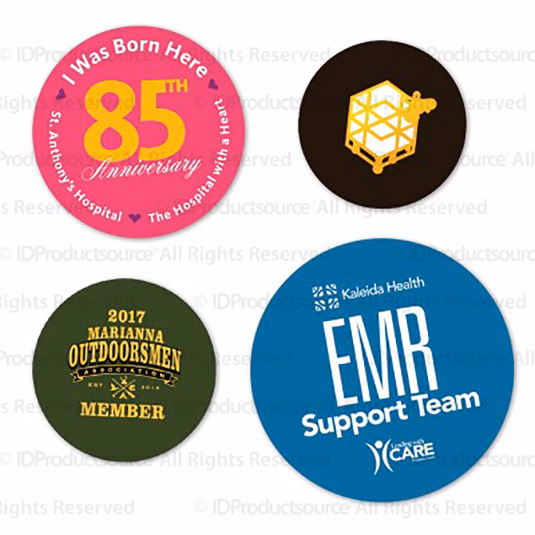 4" Round Water-Resistant Sticker