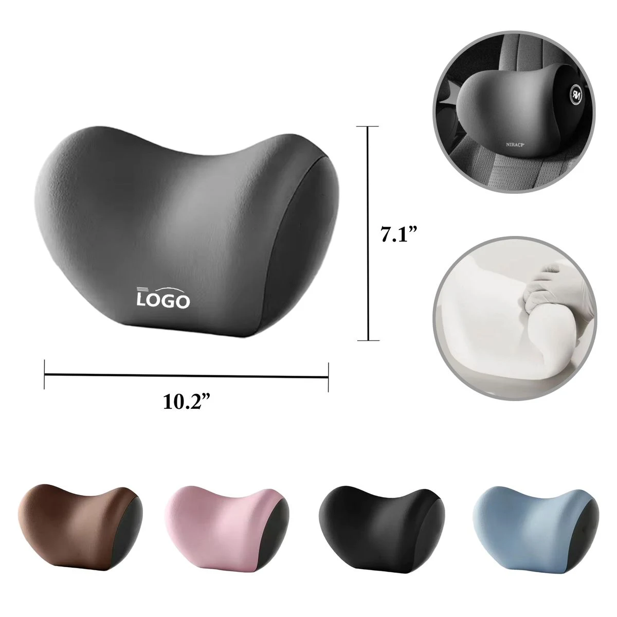 MOQ50 Car Memory Foam Neck Support Pillow 1