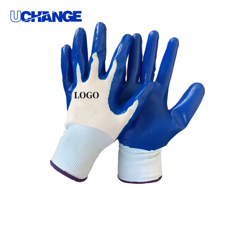 Nylon Nitrile Gloves for Industrial Use