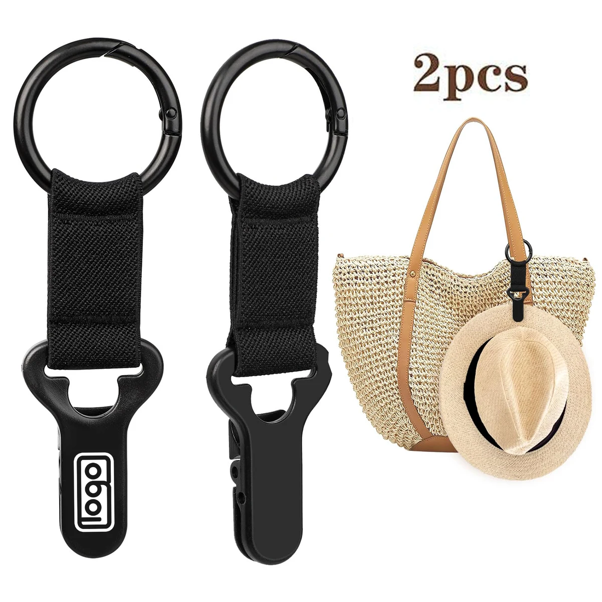 2PCS Portable Metal Hat Clips 1