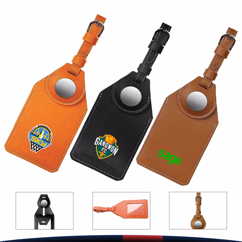 Rhett Luggage Tag With Tracker Holder