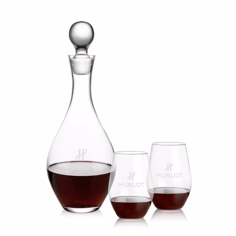 Briarwood Decanter & Vale Stemless Wine Set