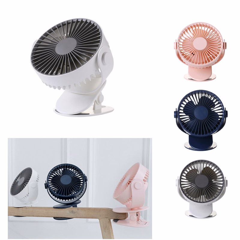 Mini USB Rechargeable Desk Clip Fans