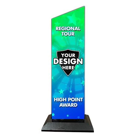 Wood Trophy: 48 sq in shape, (Custom 1