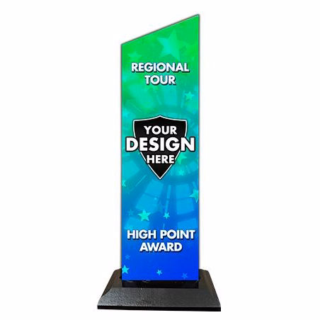 Wood Trophy: 48 sq in shape, (Custom