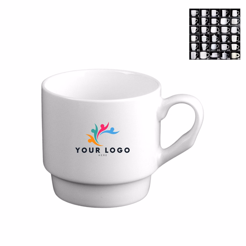 Minimalist White Ceramic Coffee Mug