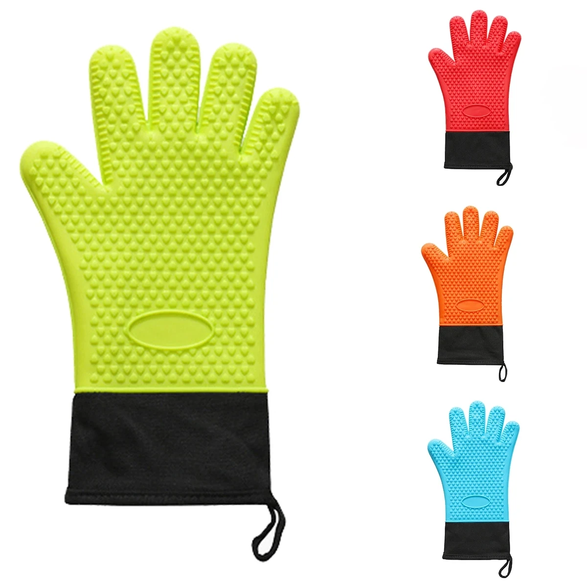 Heat Resistant Silicone Grilling Gloves 1