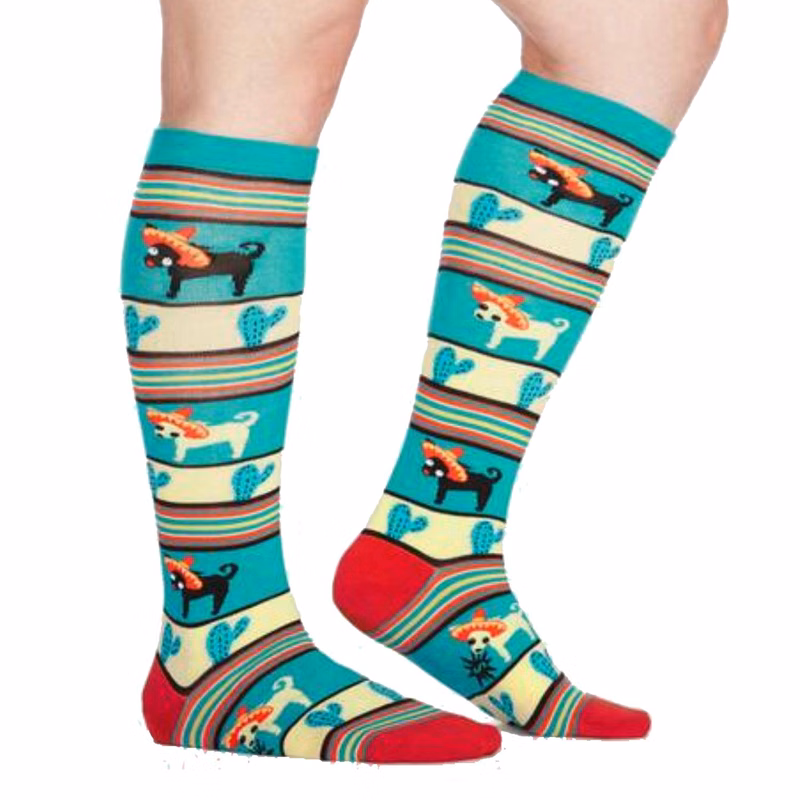 Over the calf 360 digital print unisex socks with full customization