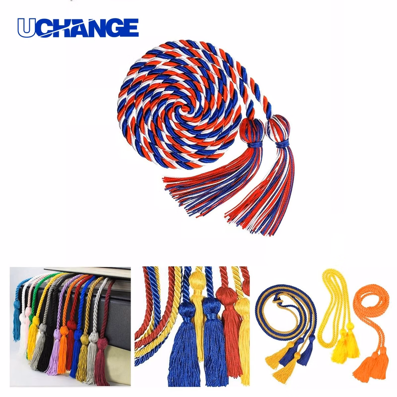 Polyester Long Tassel Graduation Cord for Ceremonies