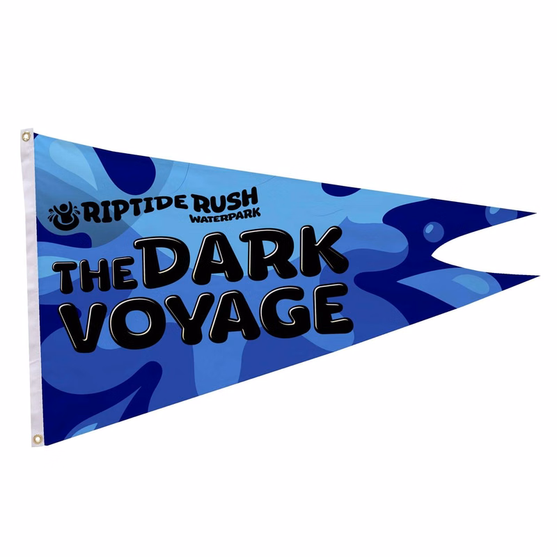 2.5' x 4' Nylon Burgee Flag Single-Sided