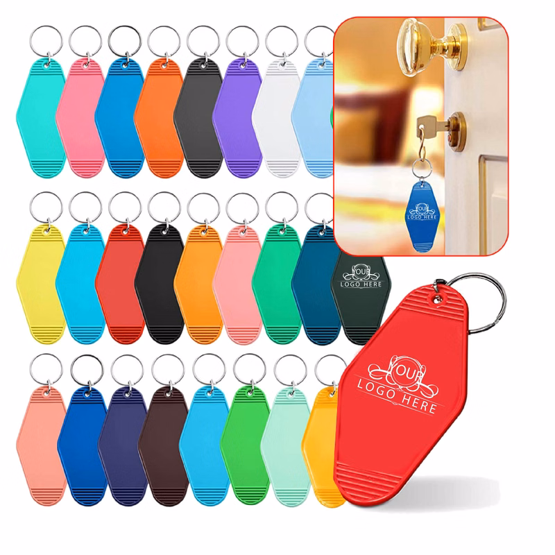 Plastic Vintage Look Hotel Motel Keychain Key Tag