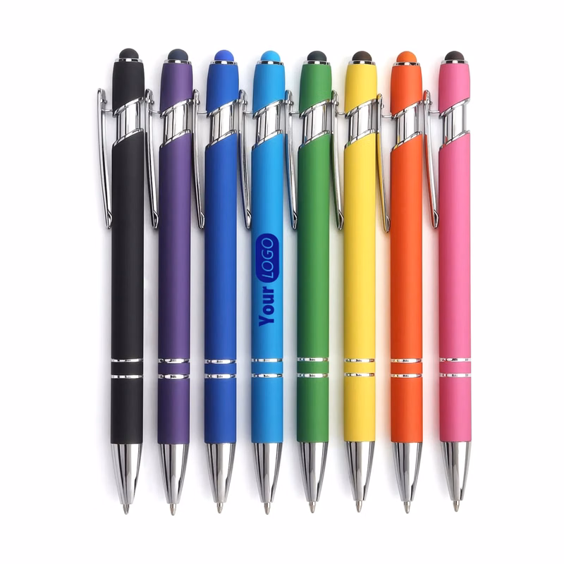 Retractable Ballpoint Pen with Stylus Tip