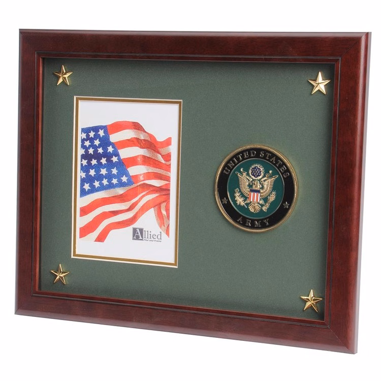 U.S. Army Medallion 5-Inch by 7-Inch Picture Frame with Stars