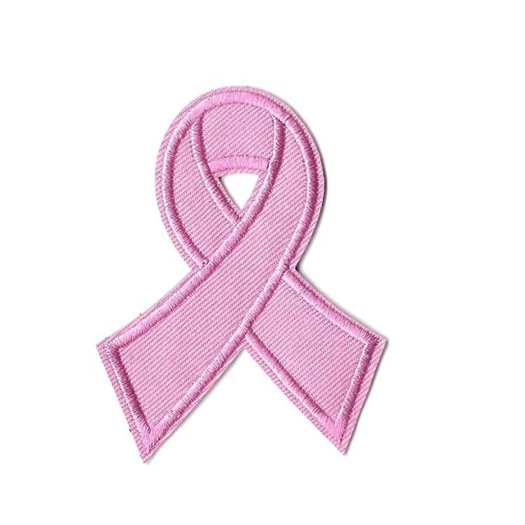 Pink Ribbon Awareness Embroidered Patch 1