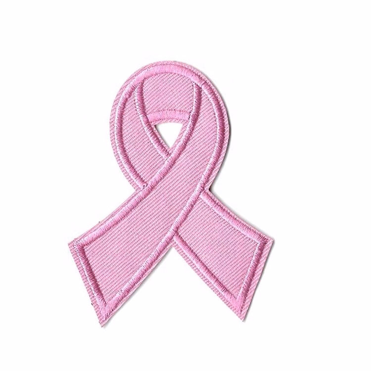 Pink Ribbon Awareness Embroidered Patch