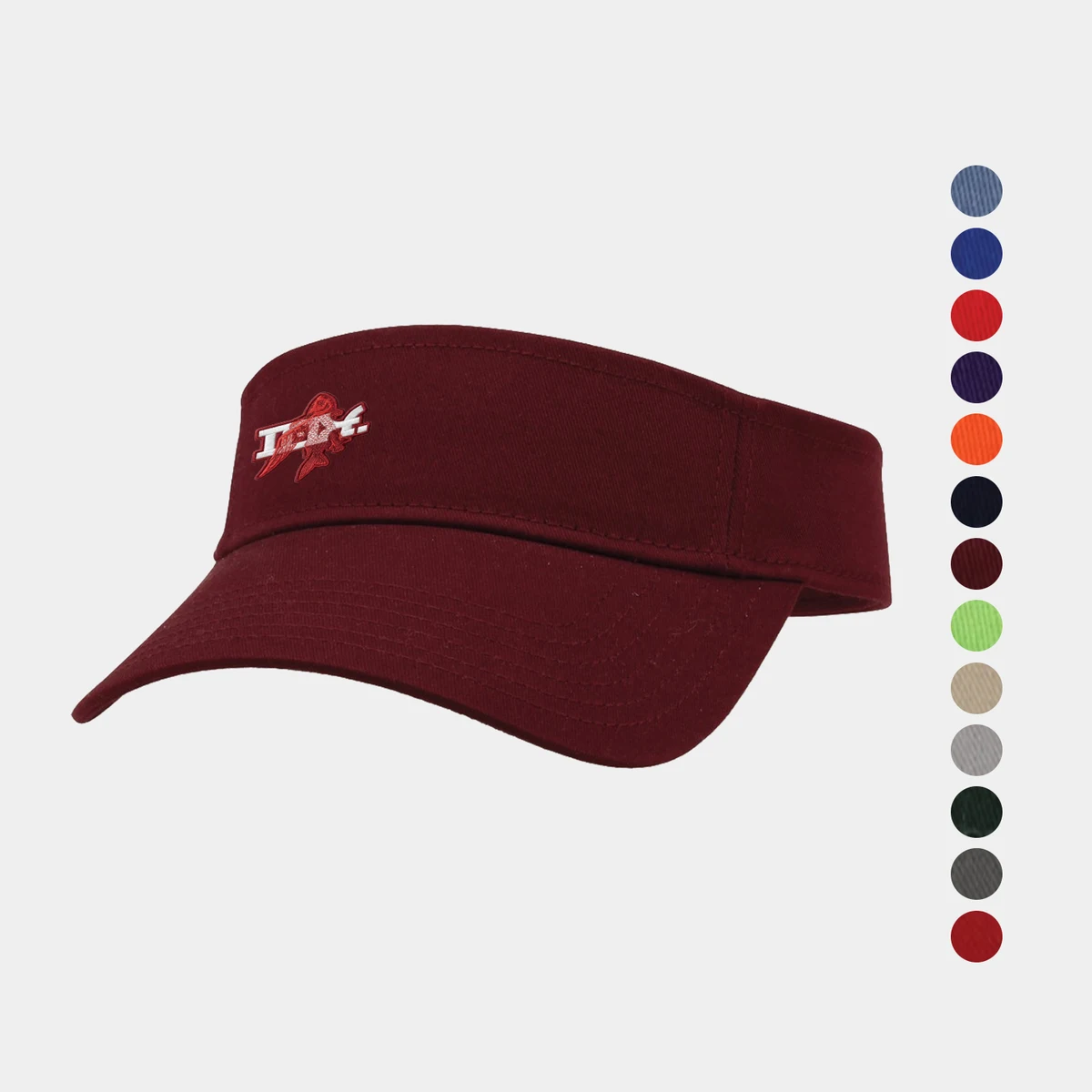 Cotton Twill Adjustable Visor with Velcro Closure 1