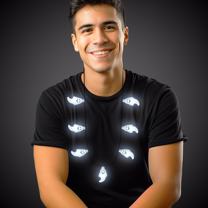34" Light Up Ghost Necklace