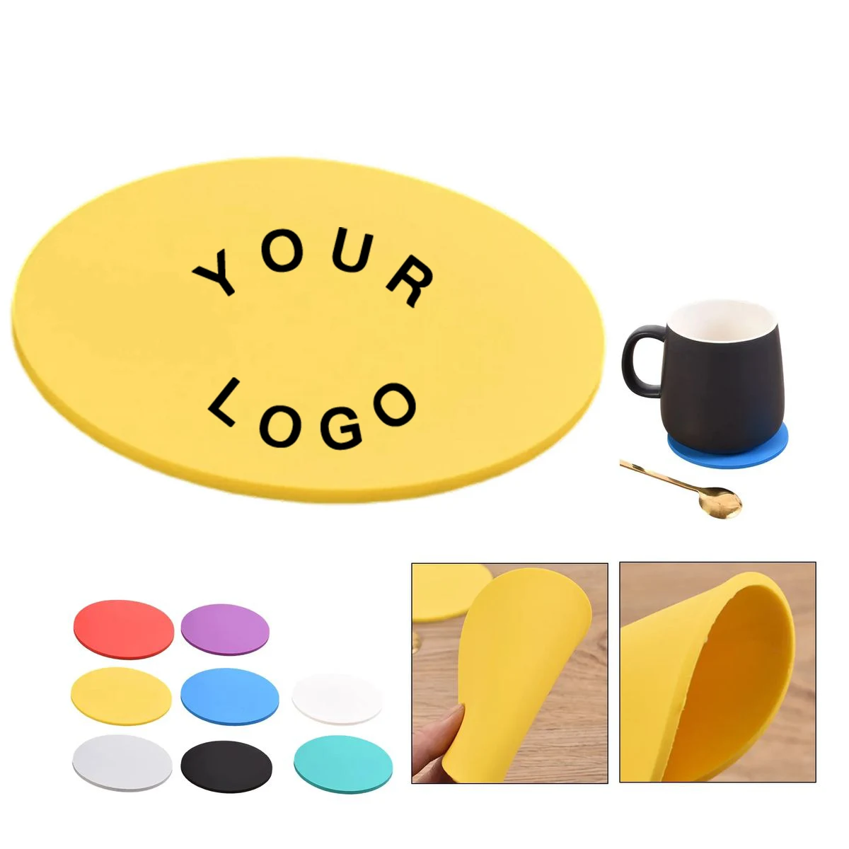 Ceramic Drink Coaster Round Design 1