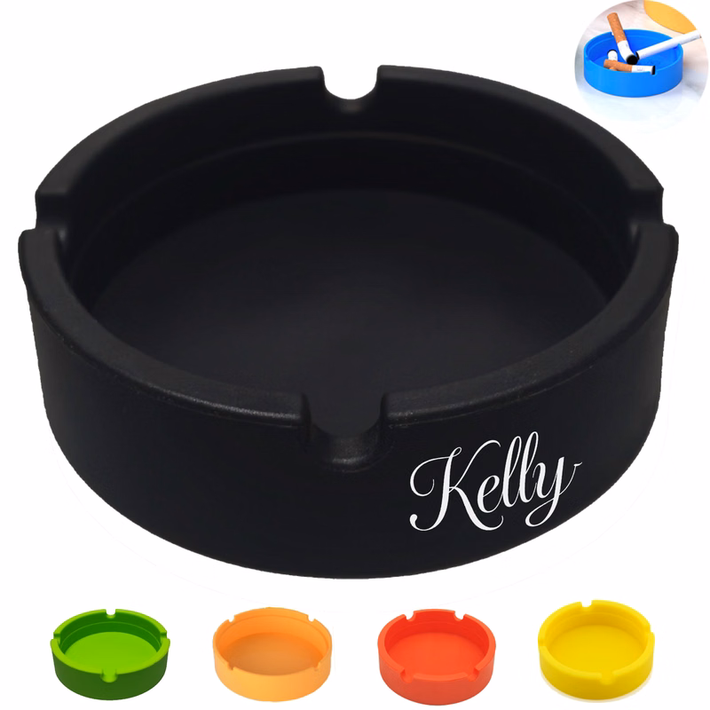 Heat Resistant Round Silicone Ashtray