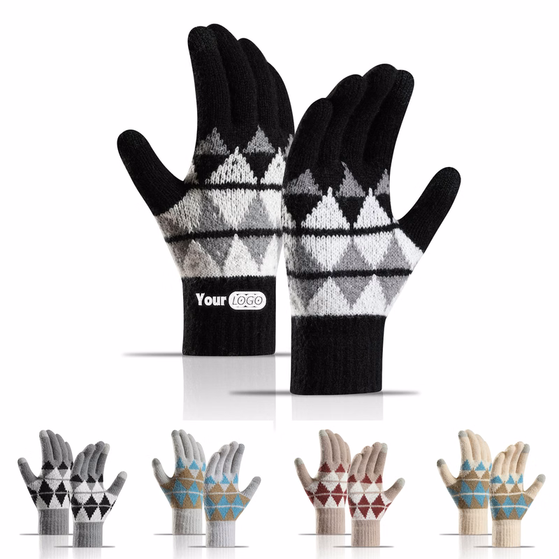 Anti-Slip Touch Screen Knit Glove