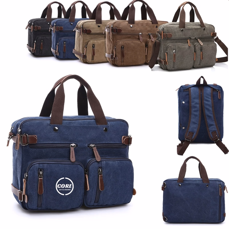 14" Vintage Canvas Messenger Bag