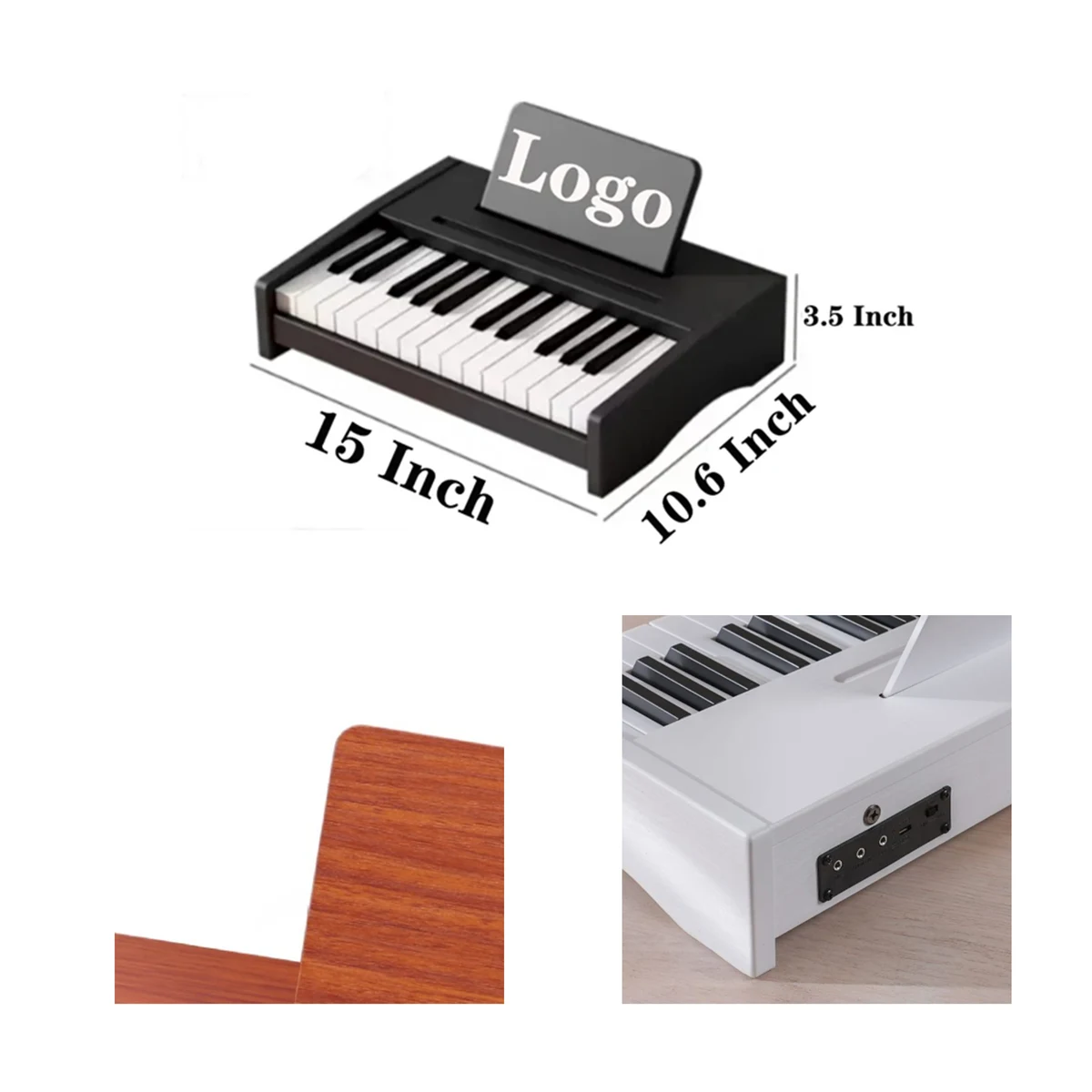 High-Quality 25-Key Wooden Piano for Children's Music Instruction 1