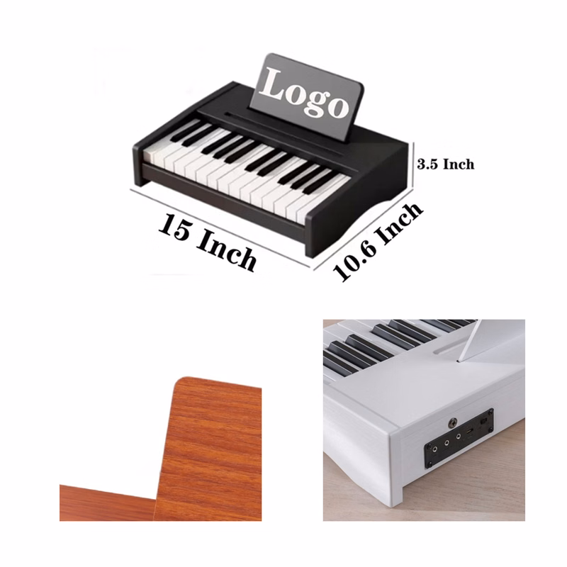 High-Quality 25-Key Wooden Piano for Children's Music Instruction