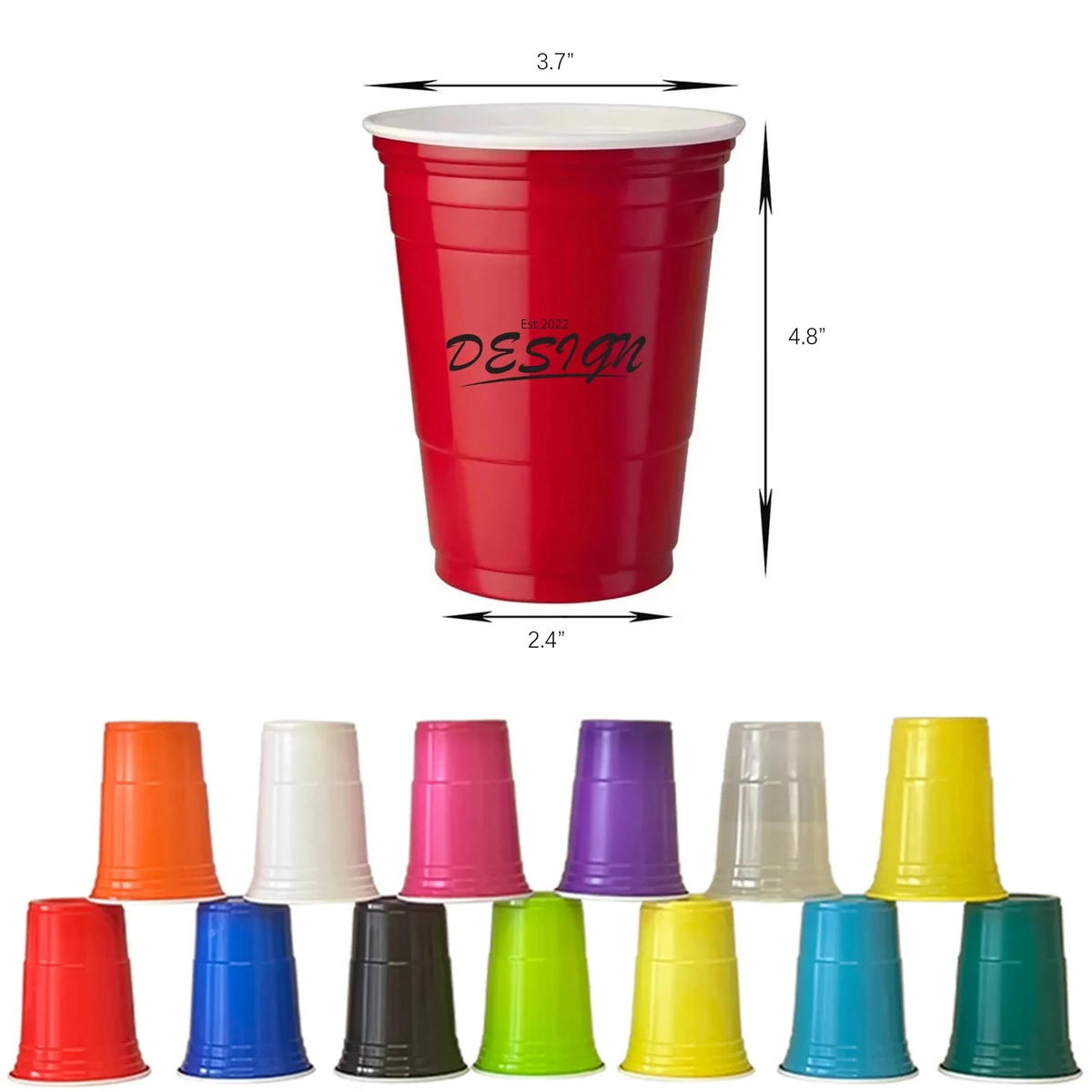 16oz Disposable Party Stadium Cup 1