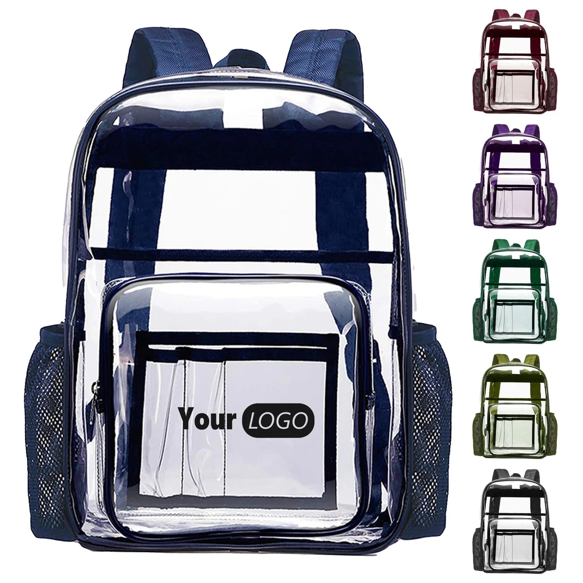 Pvc Durable Clear Backpack 1