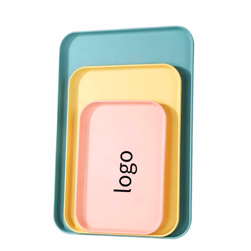 Fast Food Wheat Straw Rectangular Serving Tray