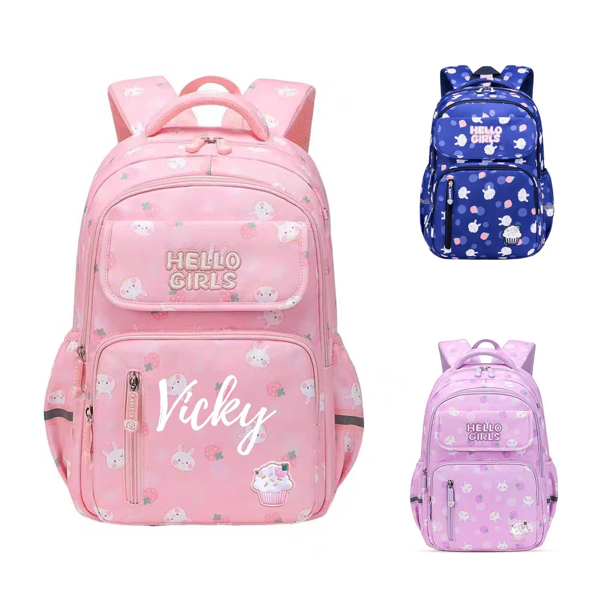 Cute Girl Oxford Backpack 1