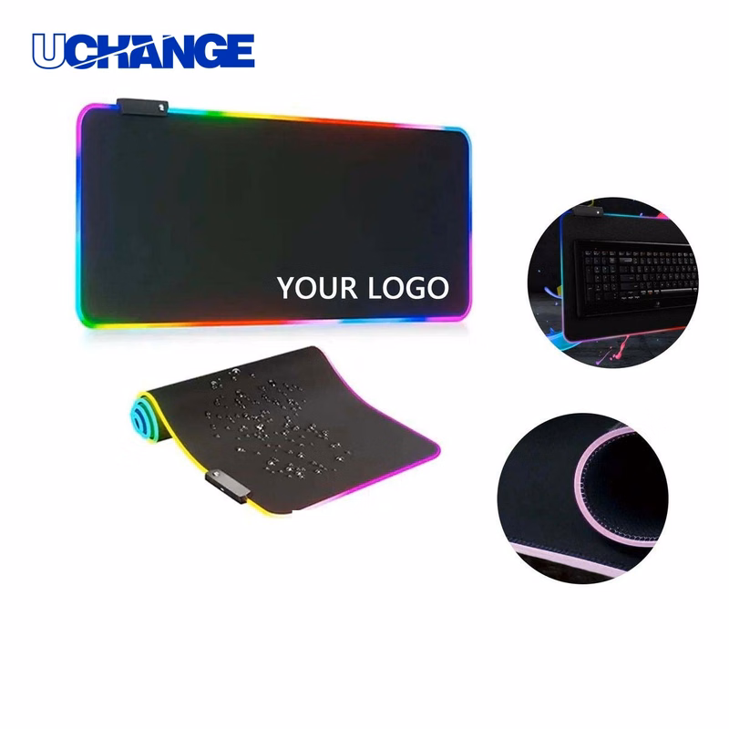 RGB Mouse Pad Mat with Stitched Edges