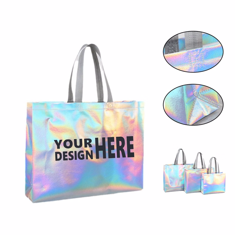 Holographic Non Woven Tote Shopping Bag