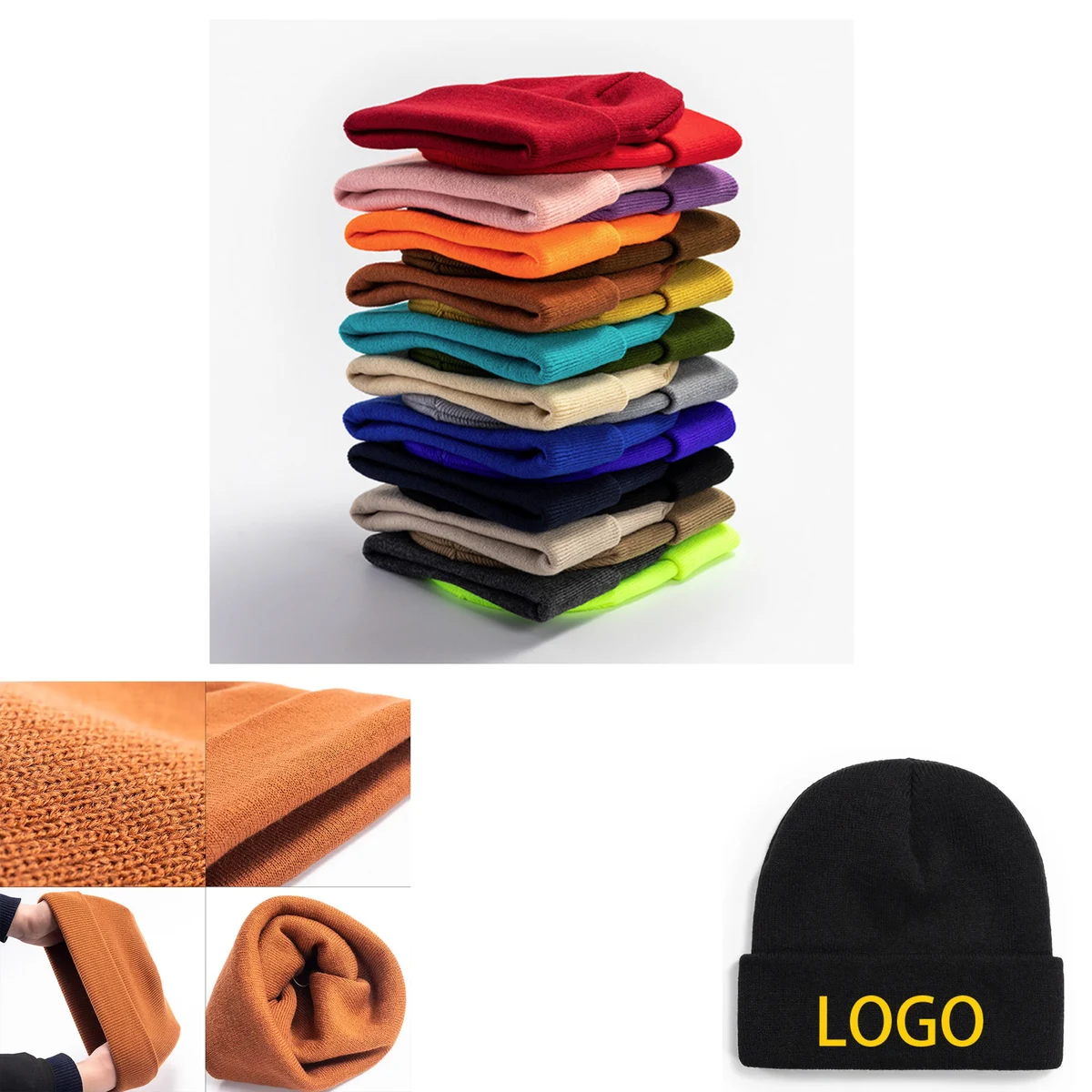 Solid Color Wool Beanie 1