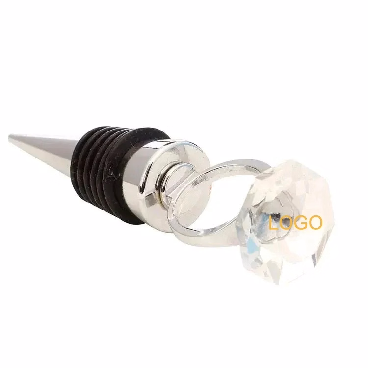 Crystal Diamond Ring Wine Bottle Stoppers