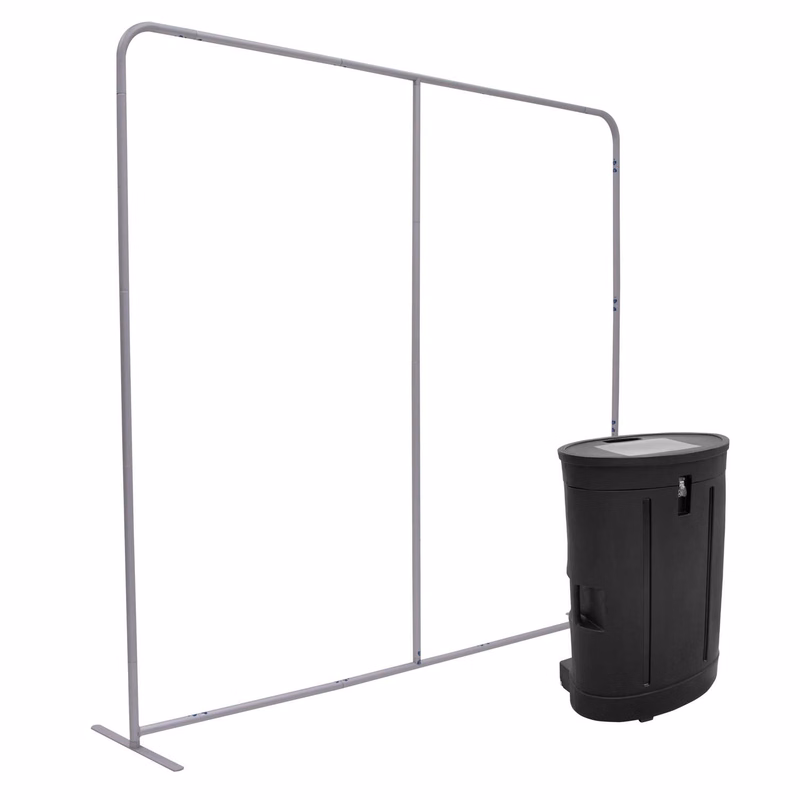 8'W x 90"H EuroFit™ Straight Wall Plus Hardware Kit