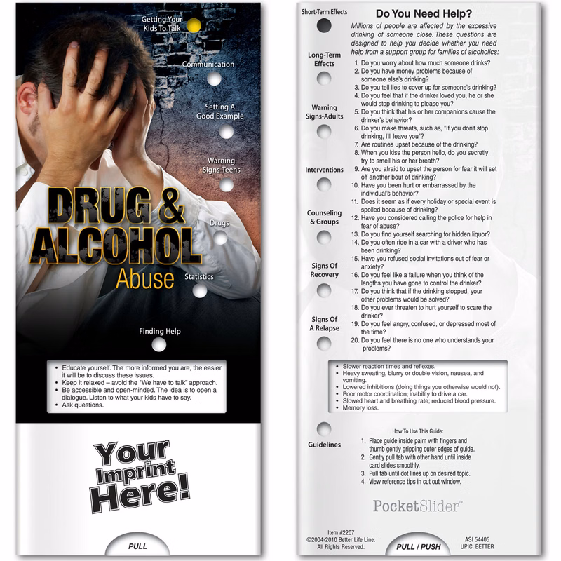 Pocket Slider - Drug and Alcohol Abuse