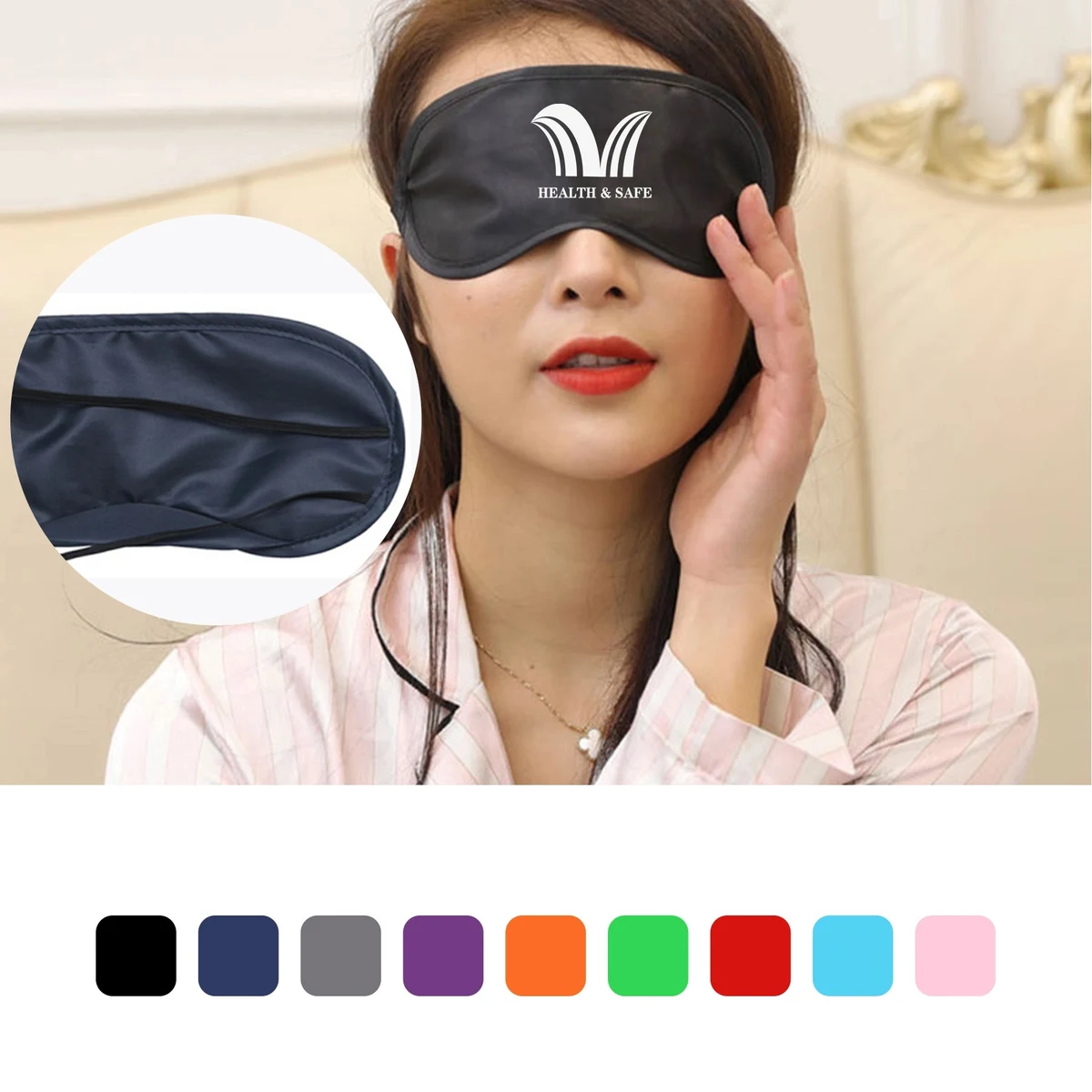 Soft Sleep Eye Mask With Adjustable Strap Blocks Light 1