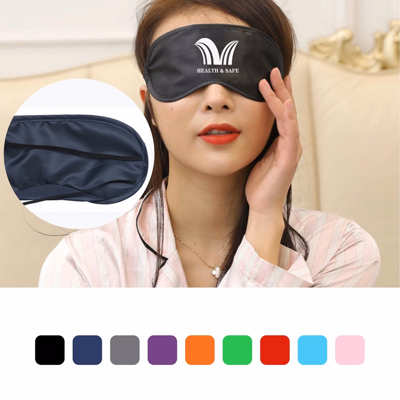 Soft Sleep Eye Mask With Adjustable Strap Blocks Light