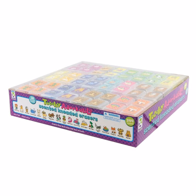 Totally Adorkable Scented Kneaded Erasers 144 Pack